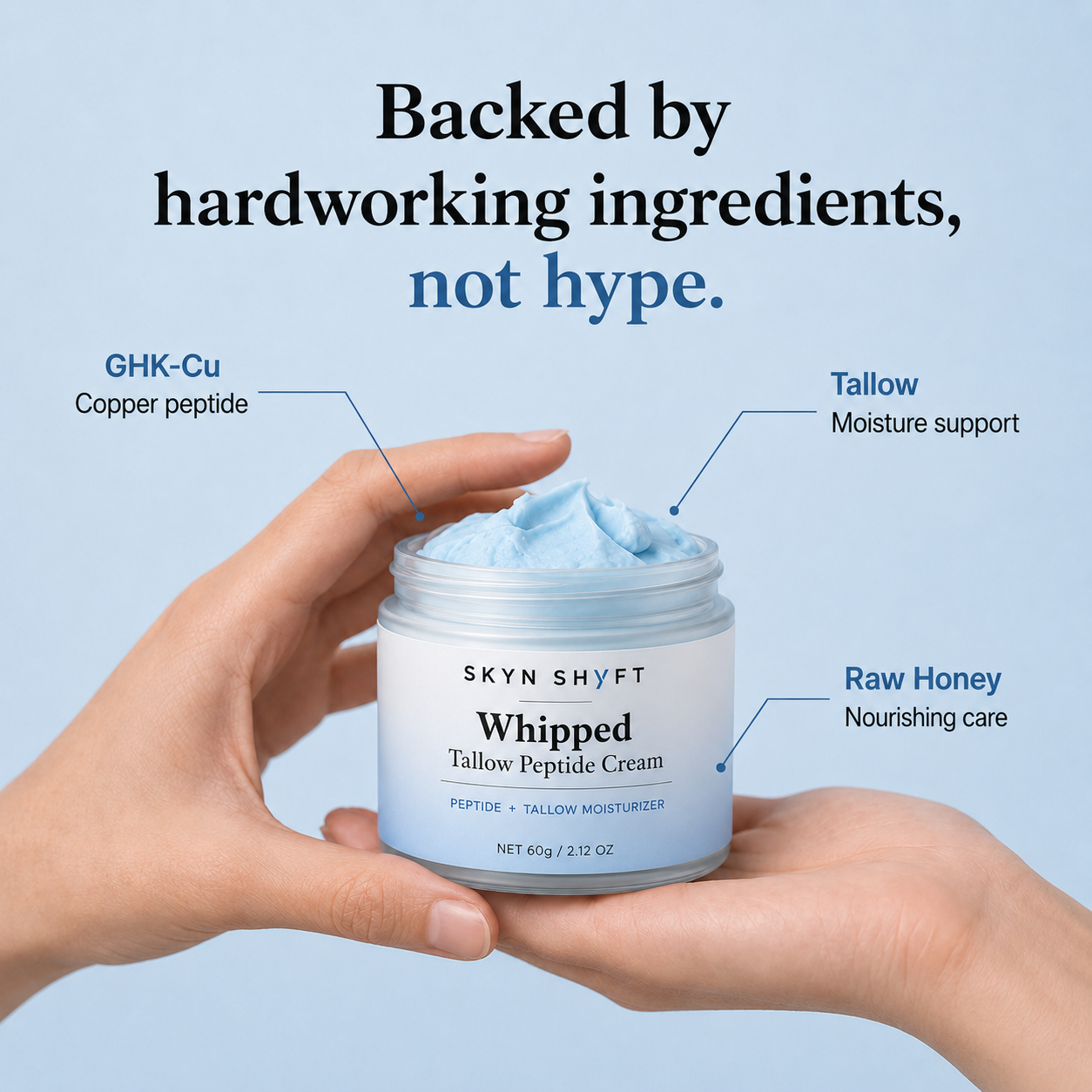 SKYN SHYFT Whipped Tallow Peptide Cream