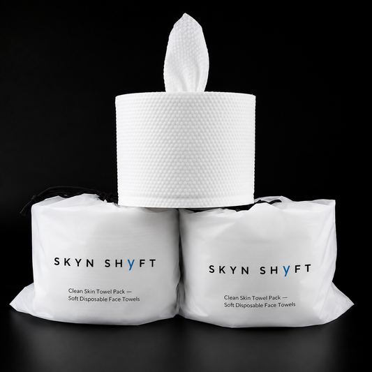 SKYN SHYFT Pure Cotton Clean Skin Towel Pack