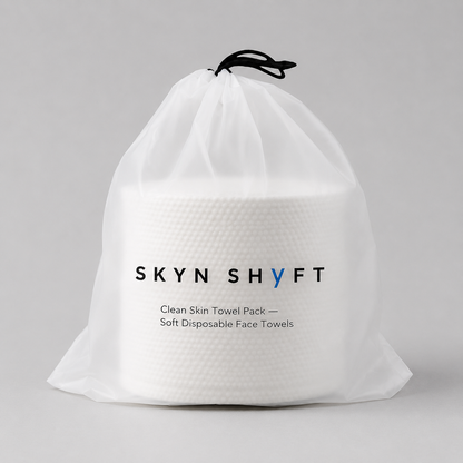 SKYN SHYFT Pure Cotton Clean Skin Towel Pack
